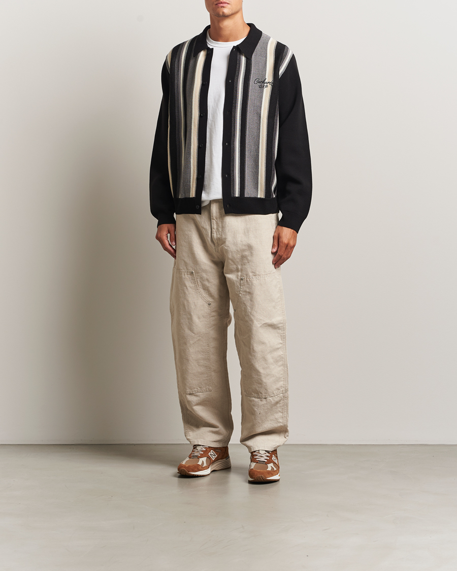 Heren | Truien | Carhartt WIP | Bainter Striped Cardigan Black