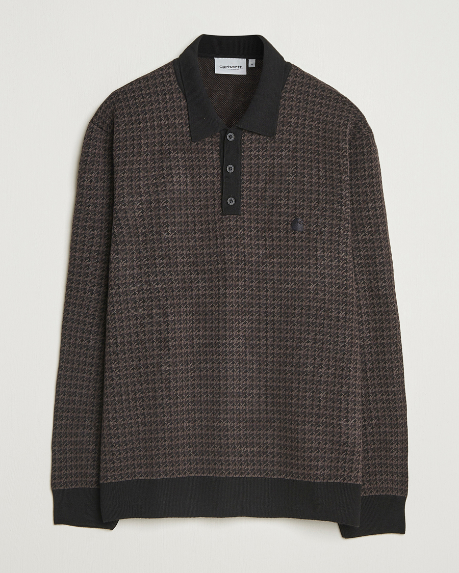 Heren | Truien | Carhartt WIP | Lowis Houndstooth Polo Vitola Heater