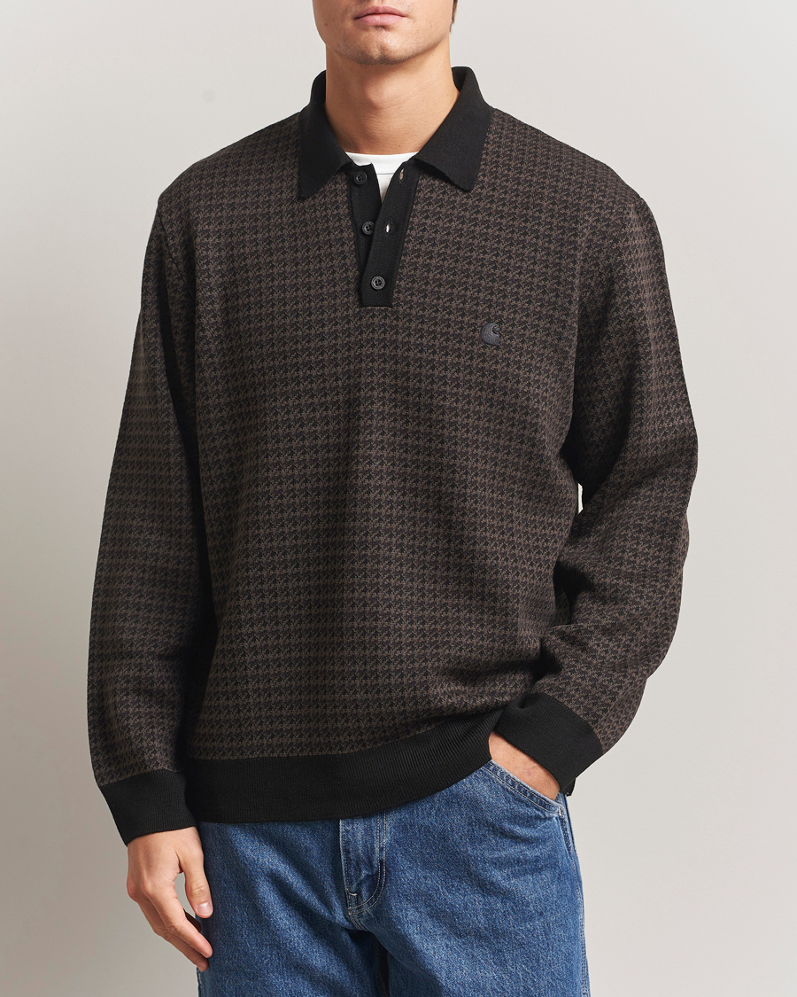 Heren | Truien | Carhartt WIP | Lowis Houndstooth Polo Vitola Heater