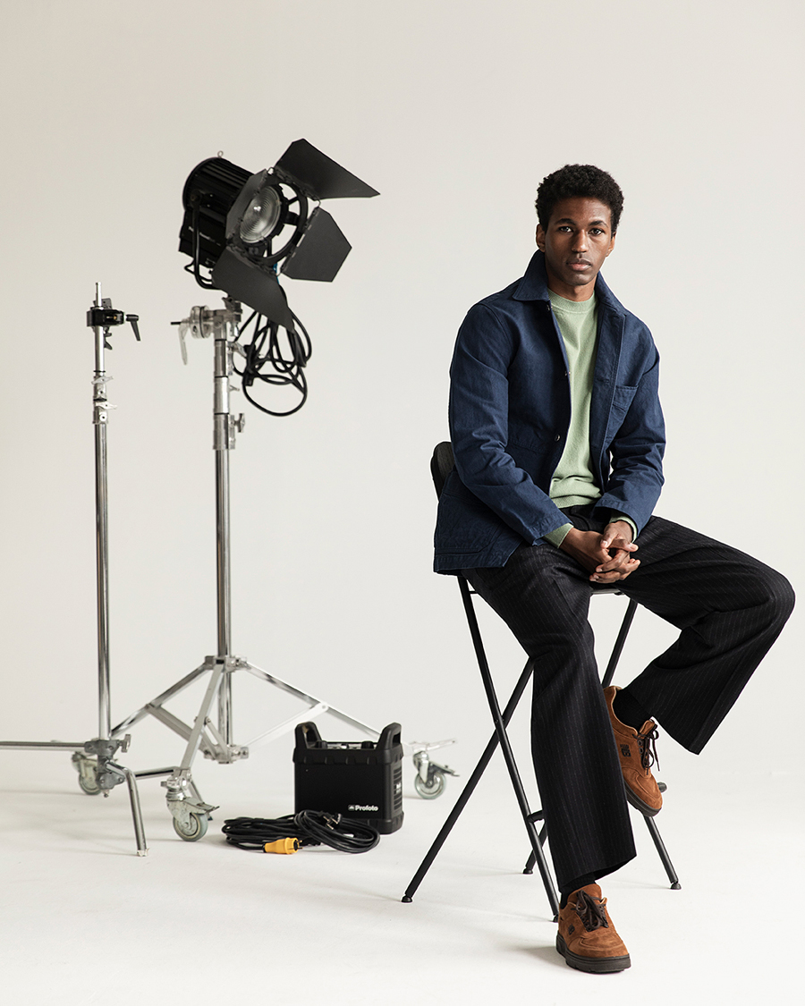 Heren | Jassen | Drake's | Duck Cotton Canvas Chore Coat Navy