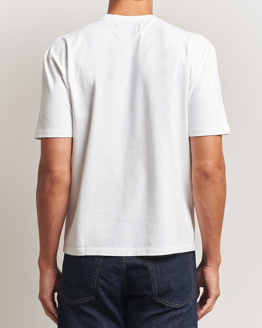 Heren | T-shirts | Drake's | Graphic Print T-Shirt White