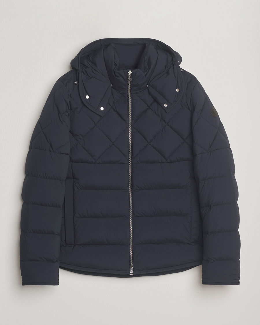 Heren | Jassen | Moncler | Cecaud Down Biker Jacket Navy
