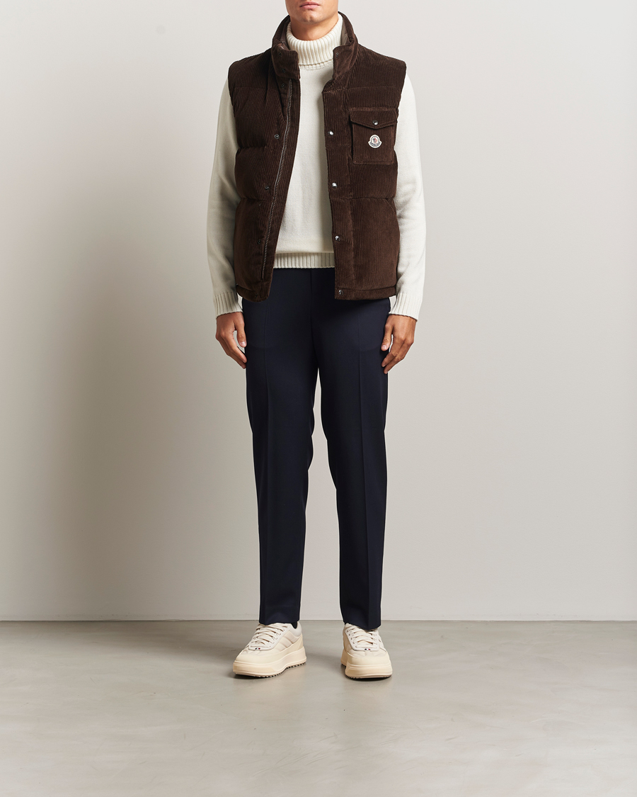 Heren | Gilets | Moncler | Agen Corduroy Vest Brown