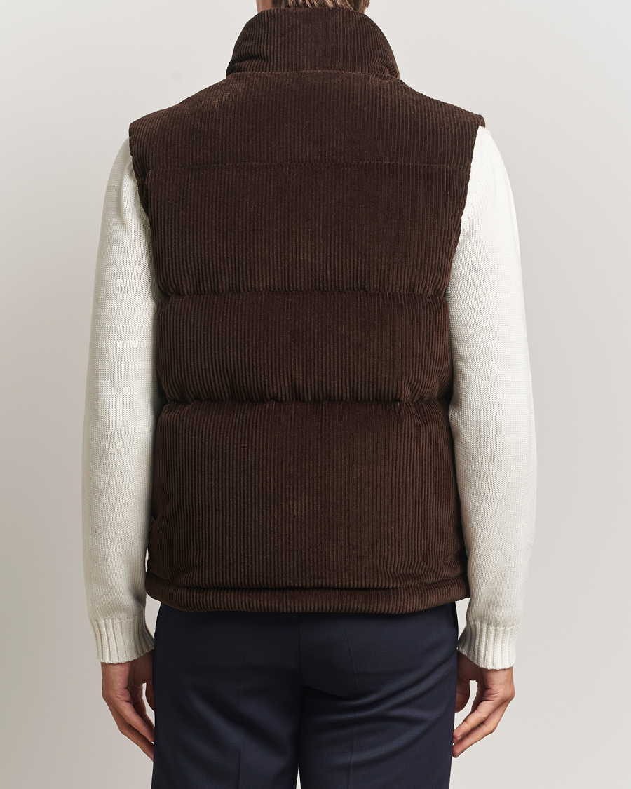 Heren | Gilets | Moncler | Agen Corduroy Vest Brown