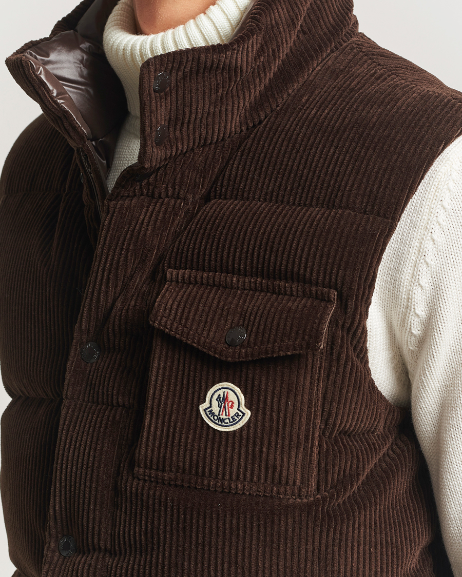 Heren | Gilets | Moncler | Agen Corduroy Vest Brown