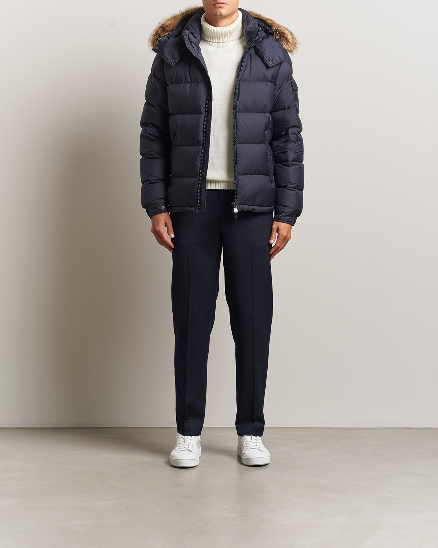 Heren | Jassen | Moncler | Maya Faux Fur Jacket Navy