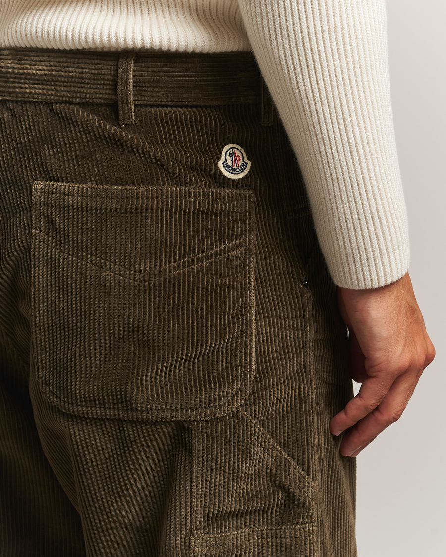 Heren | Broeken | Moncler | Corduroy Drawstring Trousers Military