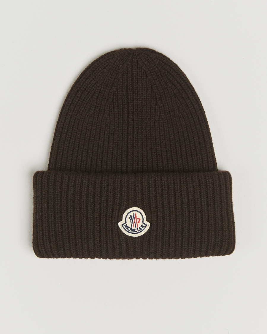 Heren | Moncler Cashmere Beanie Brown | Moncler | Cashmere Beanie Brown