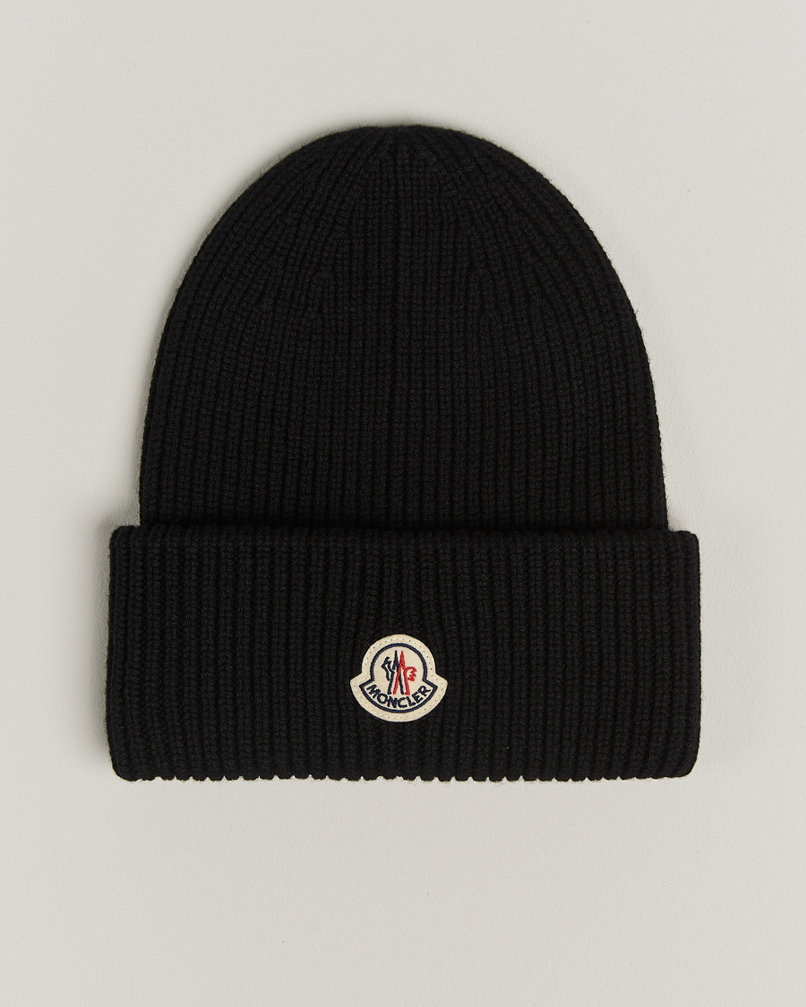 Heren | Moncler Cashmere Beanie Black | Moncler | Cashmere Beanie Black