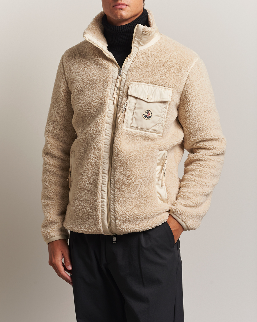 Heren | Truien | Moncler | Hybrid Fleece Jacket Beige