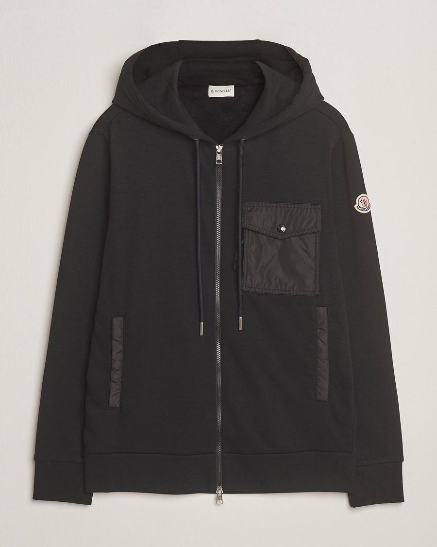 Heren | Truien | Moncler | Full Zip Hoodie Black
