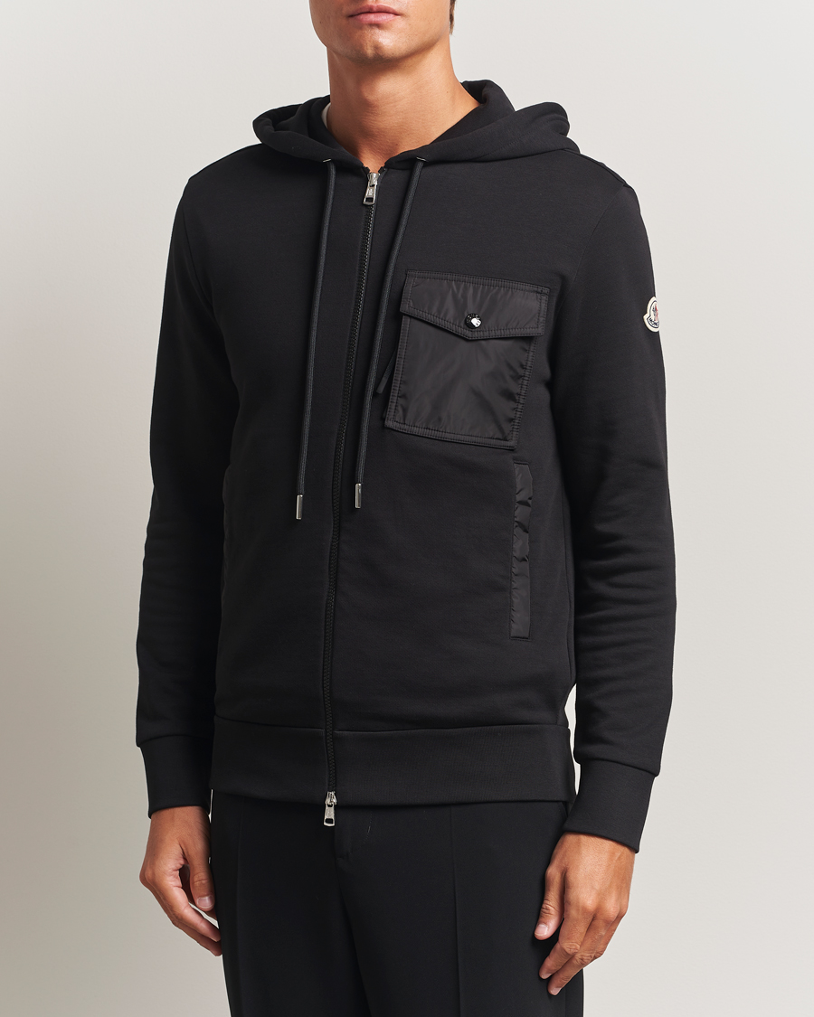 Heren | Truien | Moncler | Full Zip Hoodie Black