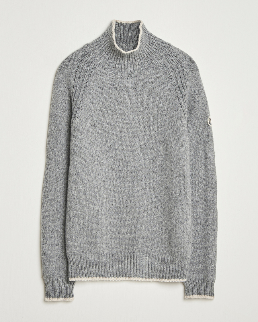 Heren | Truien | Moncler | Wool Turtleneck Grey Melange