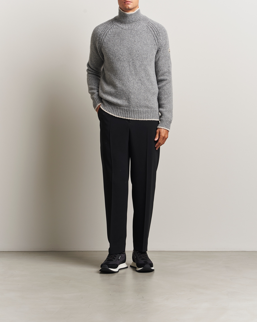 Heren | Truien | Moncler | Wool Turtleneck Grey Melange