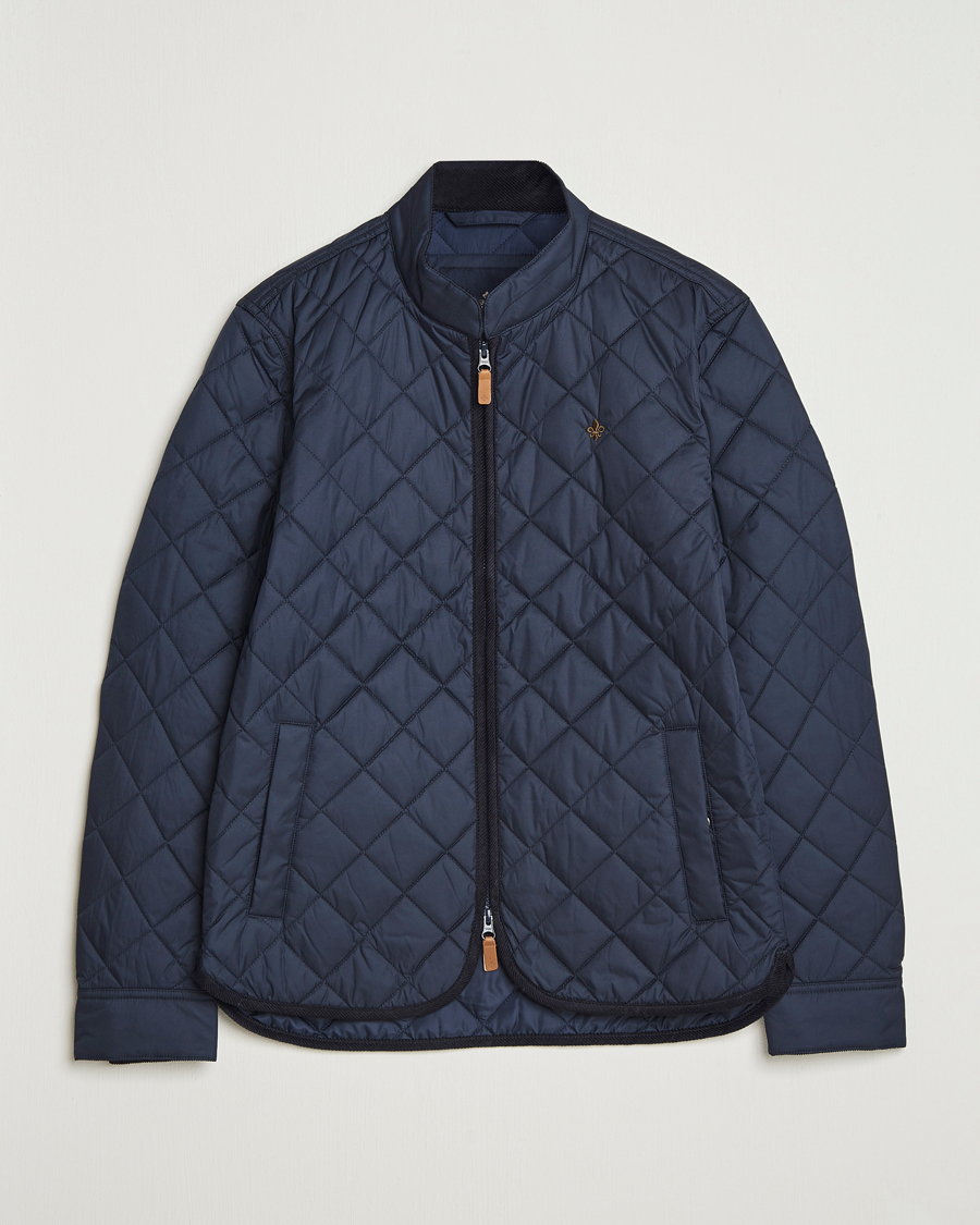 Heren | Jassen | Morris | Teddy Quilted Jacket Old Blue