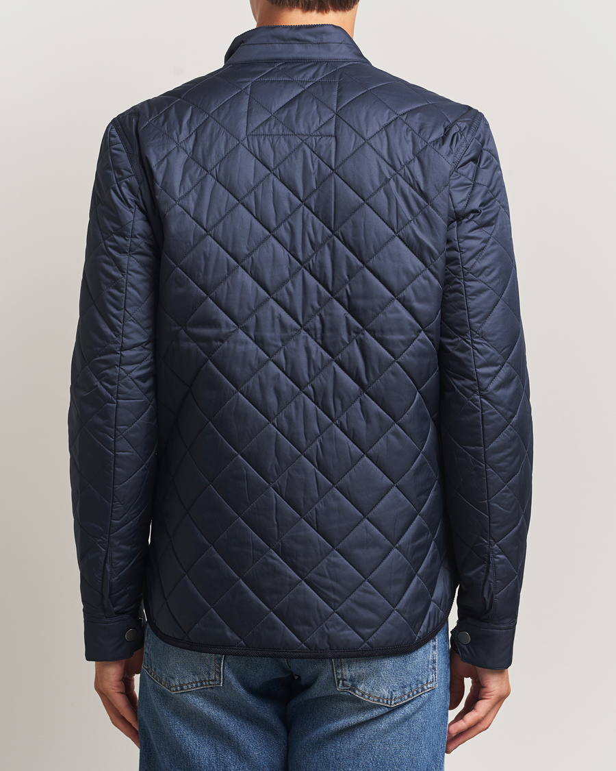 Heren | Jassen | Morris | Teddy Quilted Jacket Old Blue