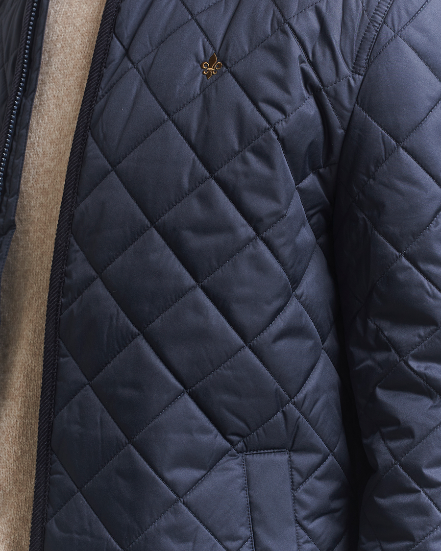 Heren | Jassen | Morris | Teddy Quilted Jacket Old Blue