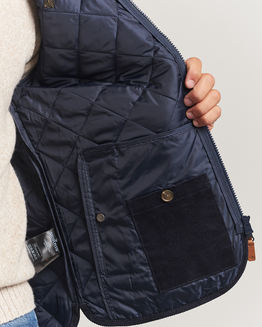 Heren | Jassen | Morris | Teddy Quilted Jacket Old Blue
