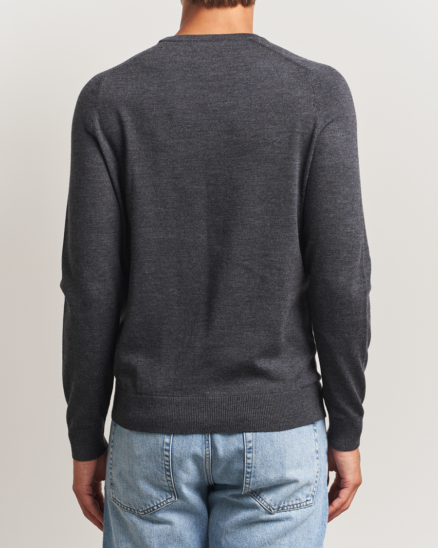 Heren | Truien | Morris | Merino O-Neck Grey
