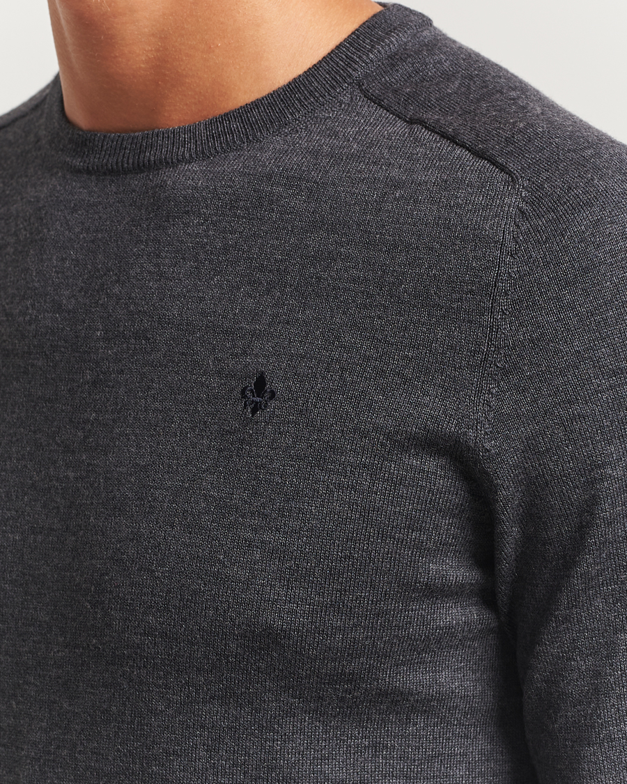 Heren | Truien | Morris | Merino O-Neck Grey