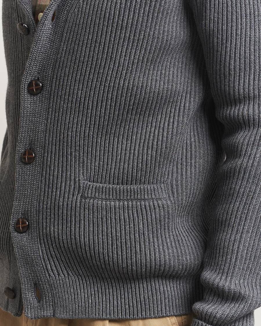 Heren | Truien | Morris | Brayden Shawl Cardigan Grey