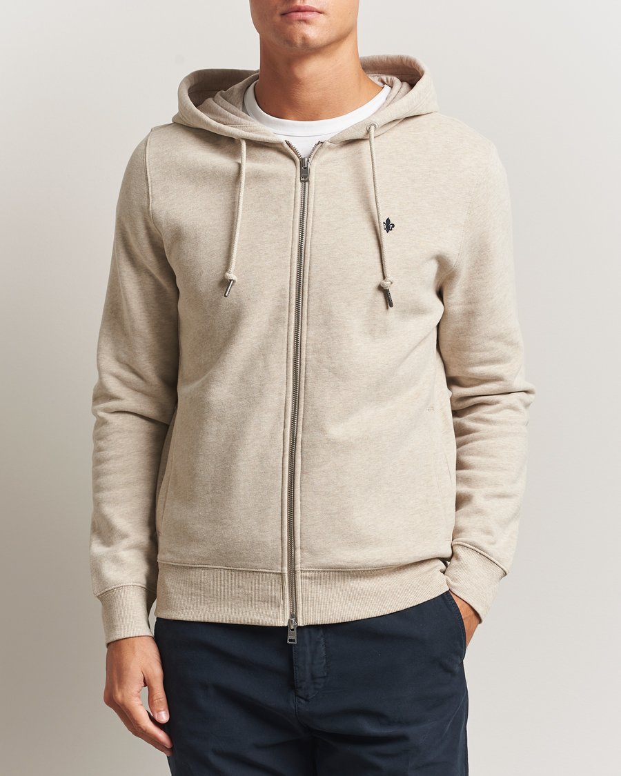 Heren | Truien | Morris | Brandon Lily Full Zip Hoodie Khaki