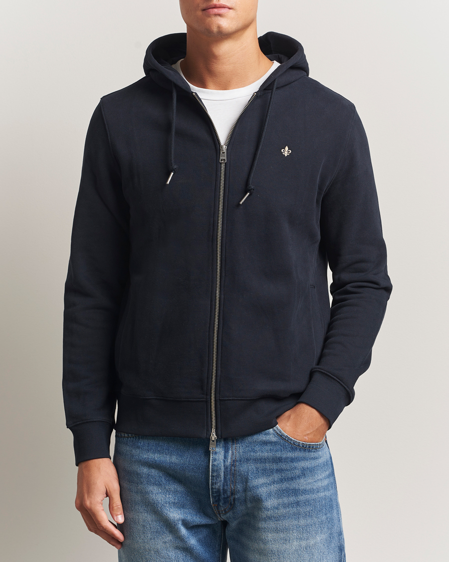 Heren | Truien | Morris | Brandon Lily Full Zip Hoodie Old Blue