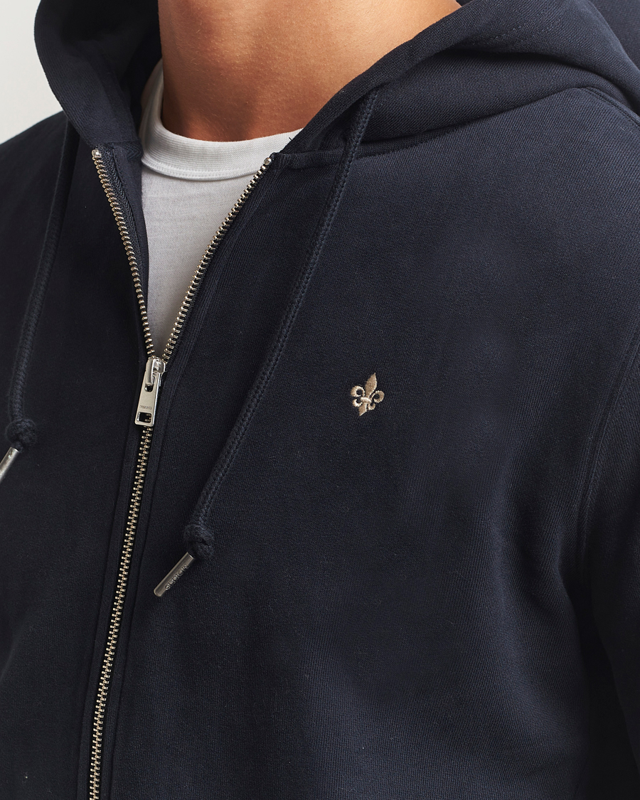 Heren | Truien | Morris | Brandon Lily Full Zip Hoodie Old Blue