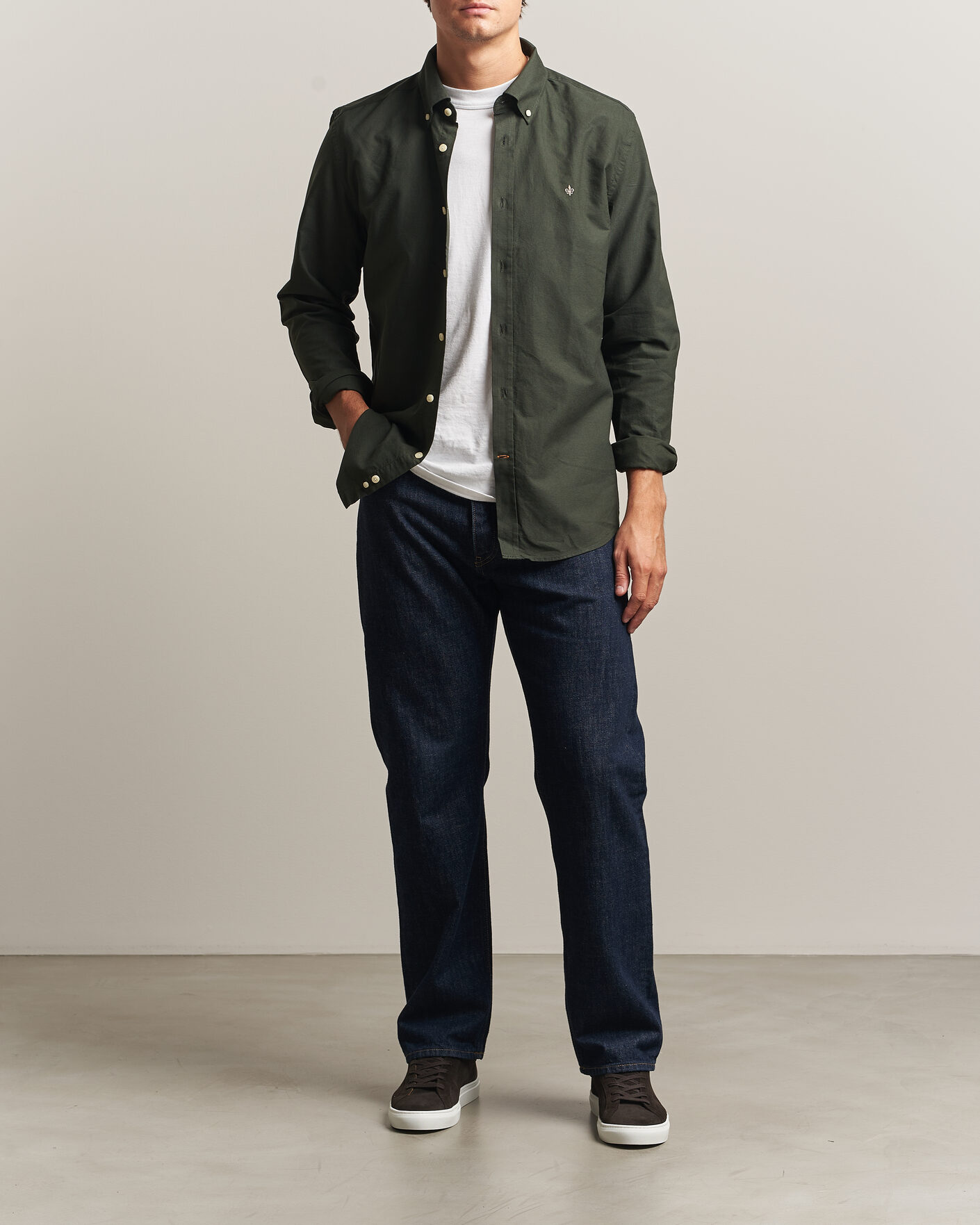 Heren | Truien | Morris | Douglas Oxford Shirt Olive