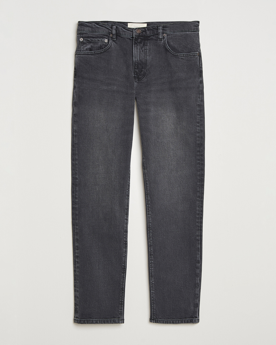 Heren | Jeans | Jeanerica | TM005 Tapered Jeans Black Overdye