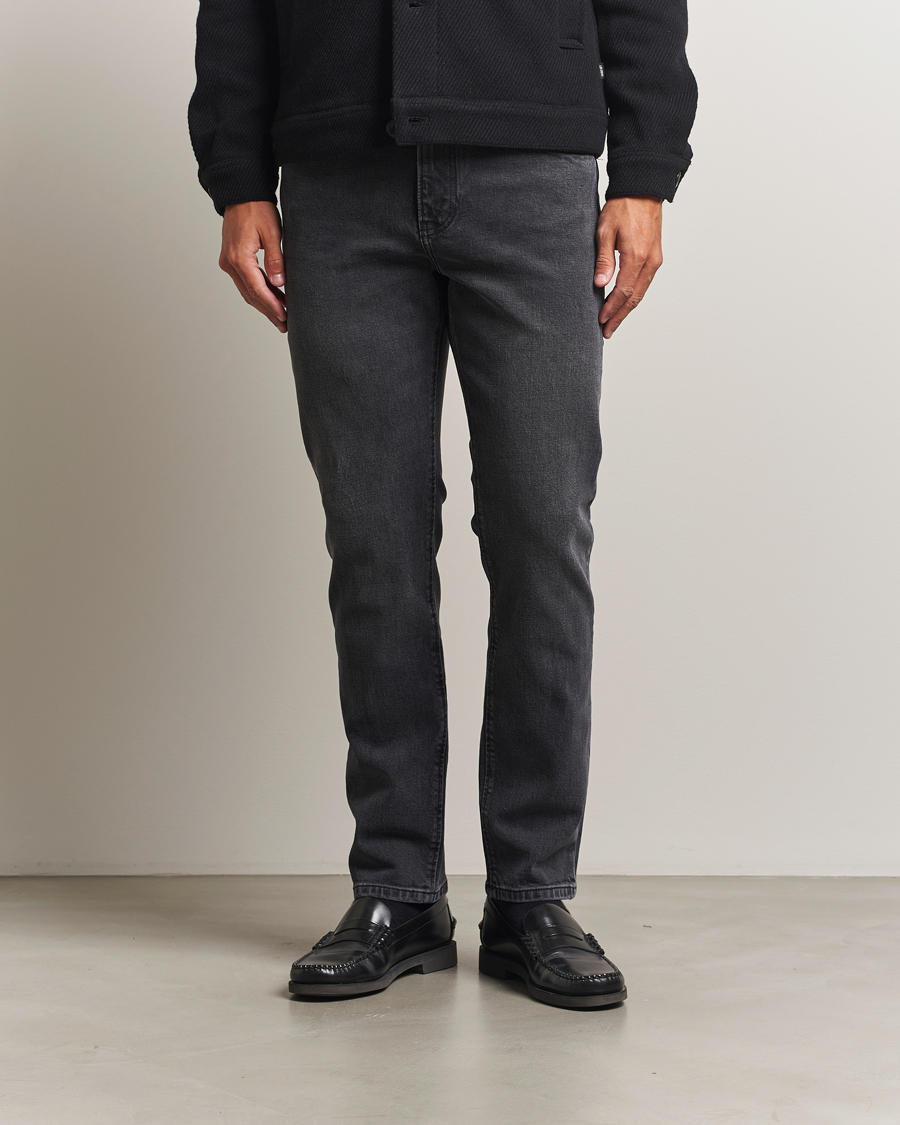 Heren | Broeken | Jeanerica | TM005 Tapered Jeans Black Overdye