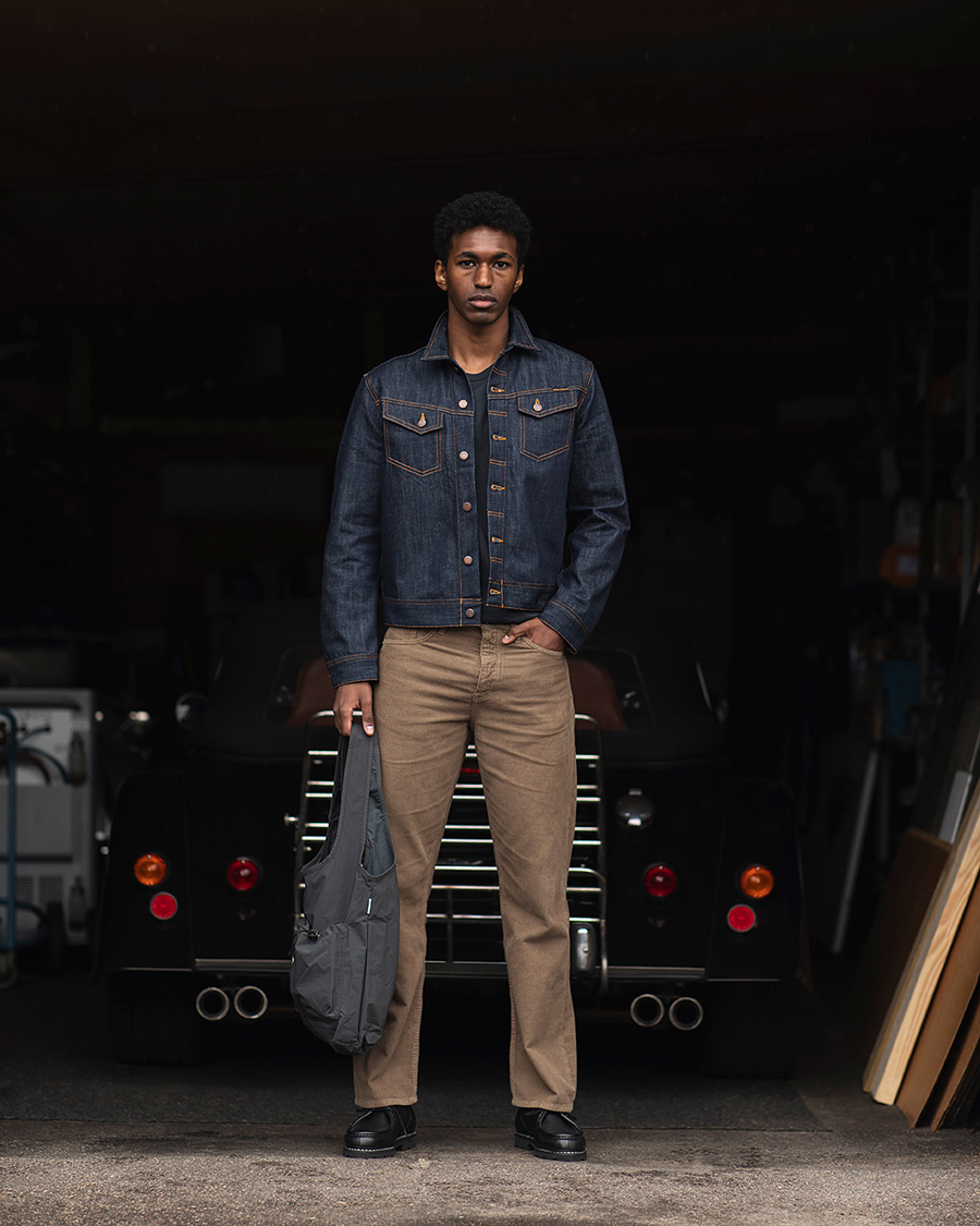 Heren | T-shirts | Jeanerica | Delon Crew Neck T-Shirt Blue Grey