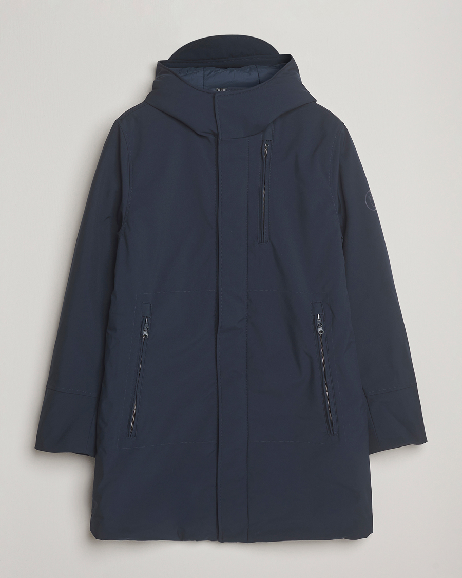 Heren | Jassen | KnowledgeCotton Apparel | Climateshell Padded Jacket Navy