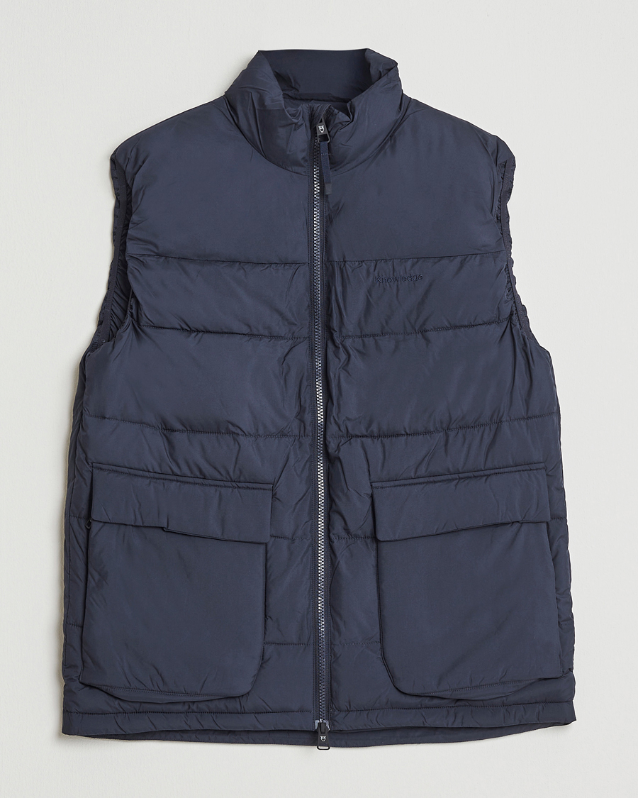 Heren | Gilets | KnowledgeCotton Apparel | Puffer Vest Night Sky