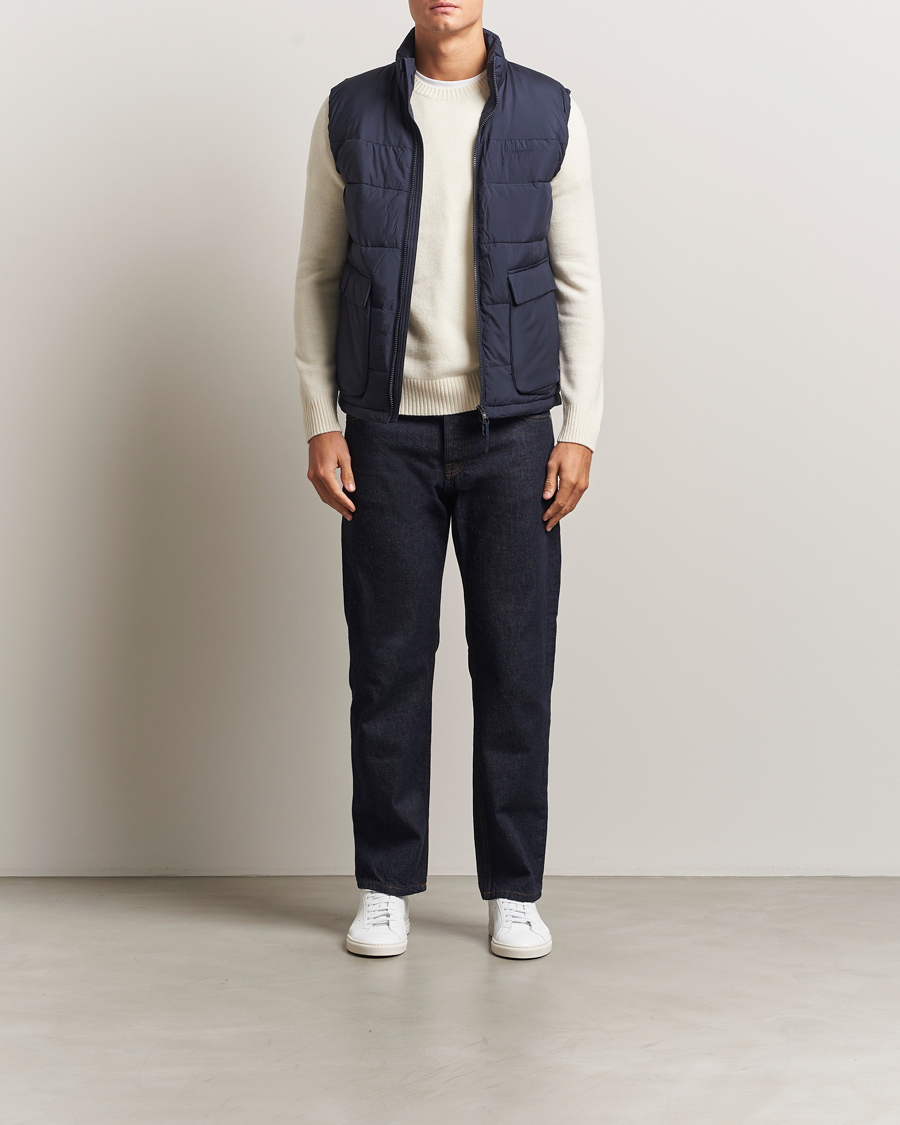 Heren | Gilets | KnowledgeCotton Apparel | Puffer Vest Night Sky