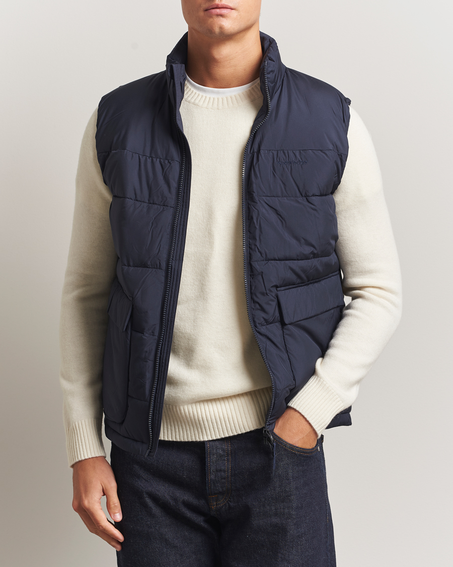 Heren | Gilets | KnowledgeCotton Apparel | Puffer Vest Night Sky