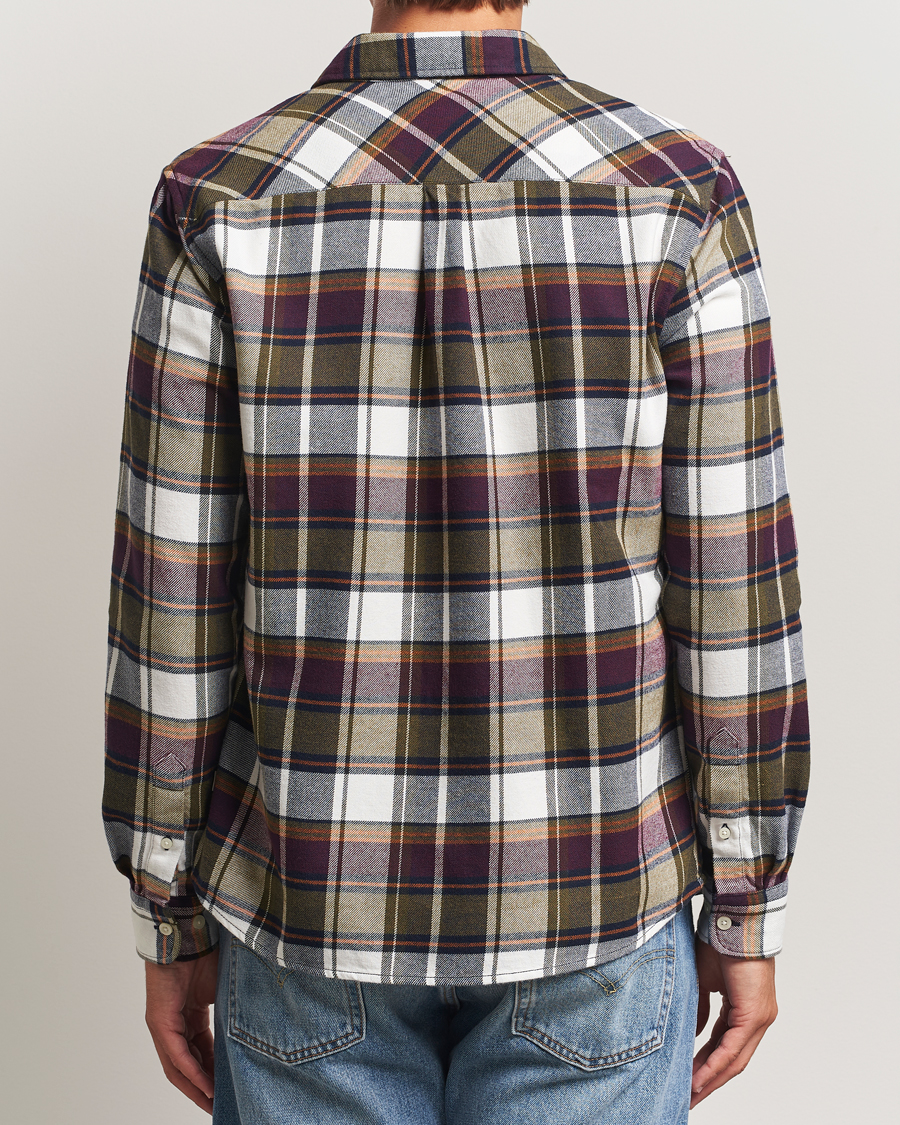 Heren | Overhemden | KnowledgeCotton Apparel | Cotton Checked Flannel Shirt Green