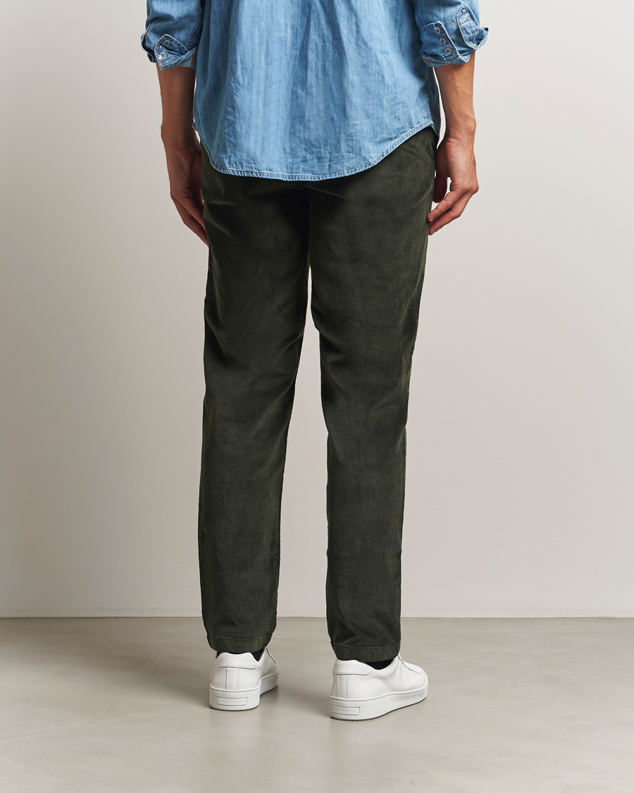 Heren | Broeken | KnowledgeCotton Apparel | Chuck Regular Cord Trousers Olive