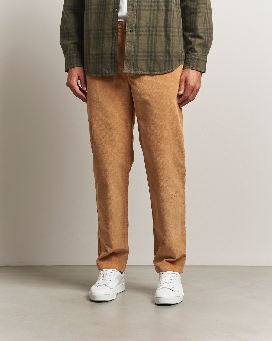 Heren | Broeken | KnowledgeCotton Apparel | Chuck Regular Cord Trousers Cinamon