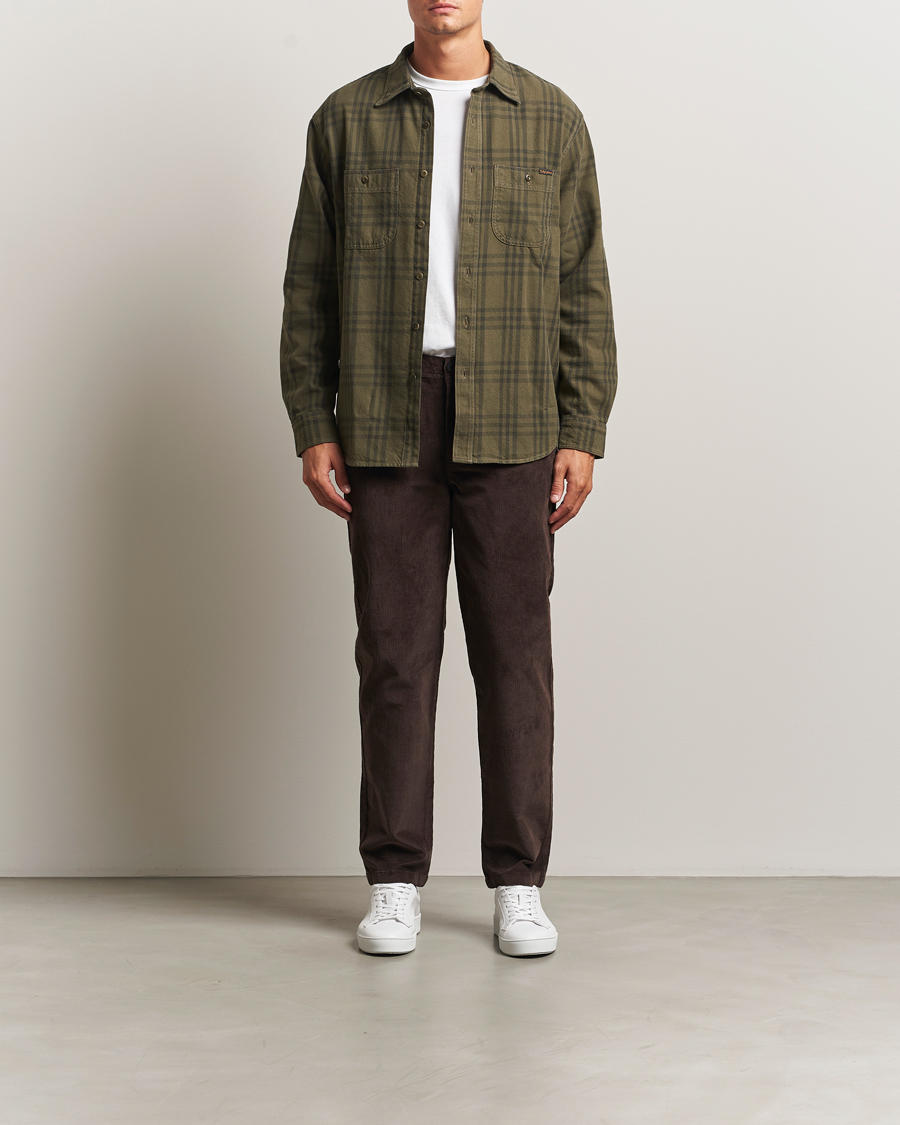 Heren | Broeken | KnowledgeCotton Apparel | Chuck Regular Cord Trousers Chocolate