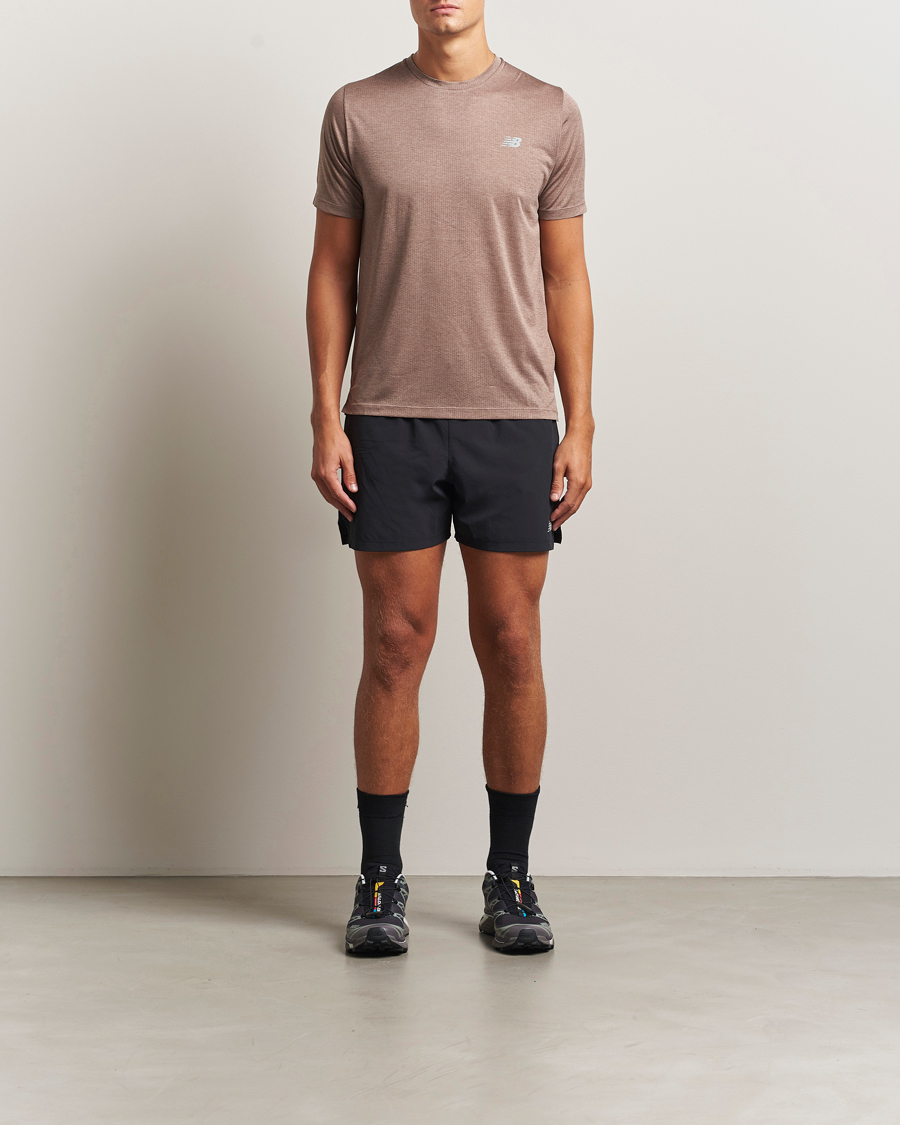 Heren | T-shirts | New Balance Running | Athletics Short Sleeve T-Shirt Earth Shadow Heather