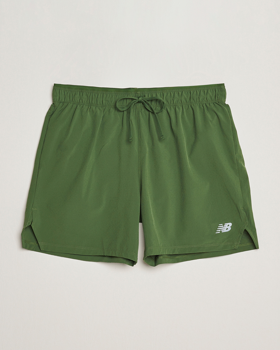 Heren | Korte broek | New Balance Running | Athletics 5 RC Shorts Dark Alpine Green