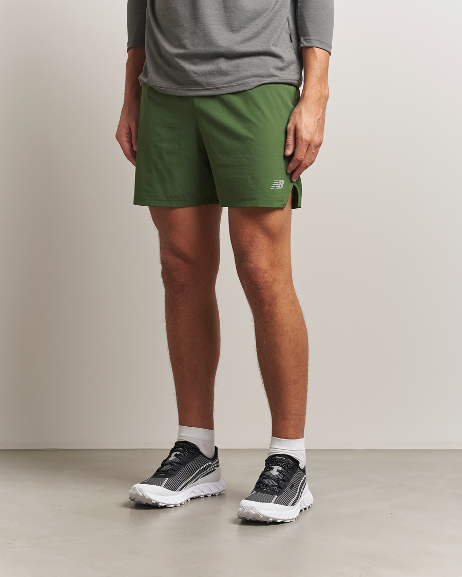 Heren | Korte broek | New Balance Running | Athletics 5 RC Shorts Dark Alpine Green