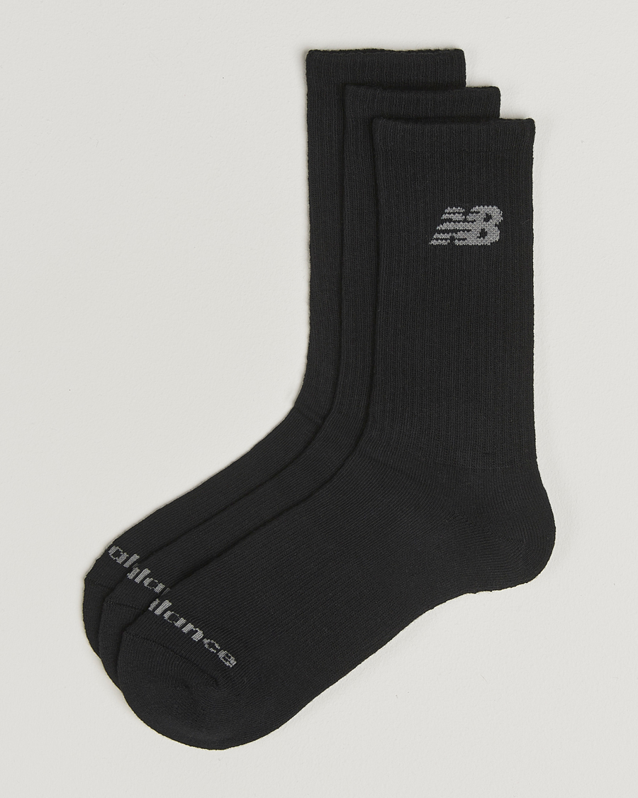 Heren | Ondergoed | New Balance Running | 3-Pack Performance Cotton Socks Black