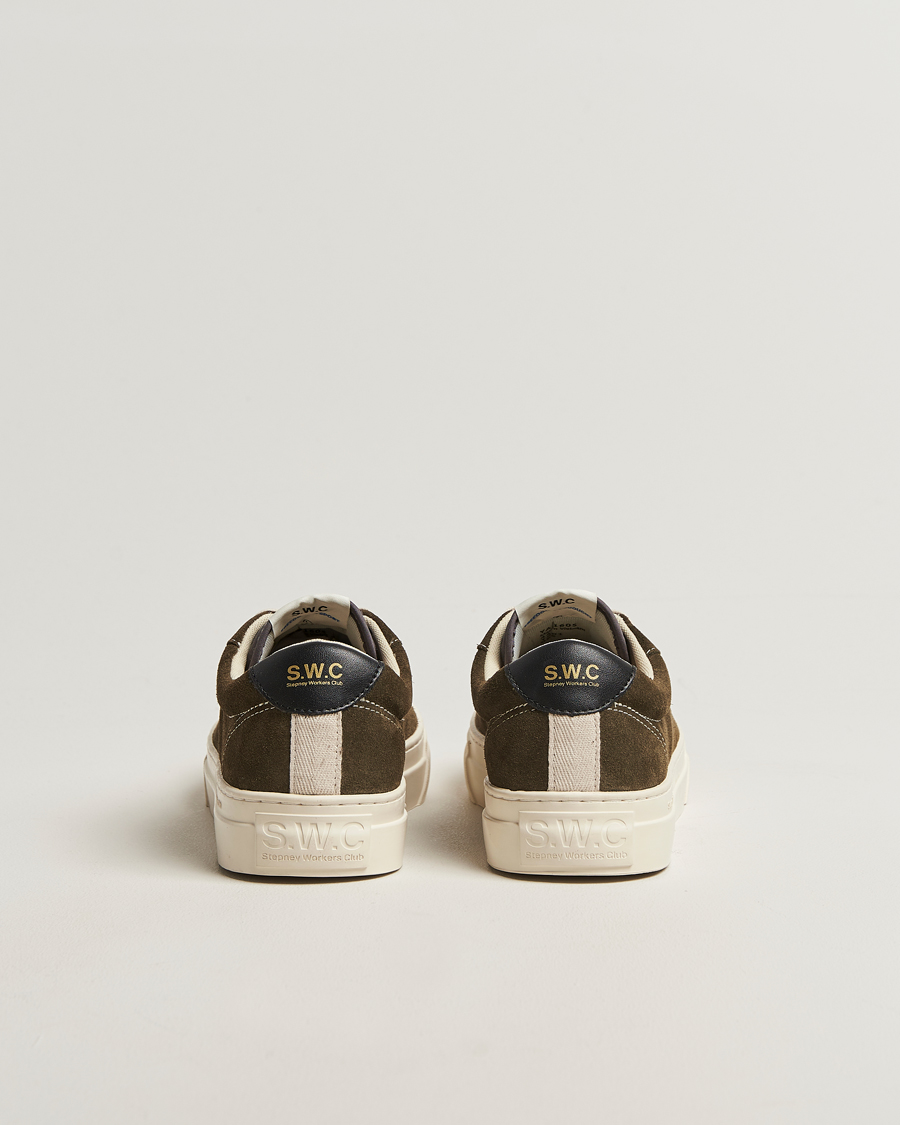 Heren | Sneakers | Stepney Workers Club | Dellow 02 Cupsole Suede Sneaker Woodland