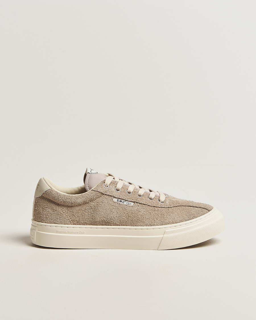 Heren | Sneakers | Stepney Workers Club | Dellow 02 Raw Suede Cupsole Sneaker Taupe