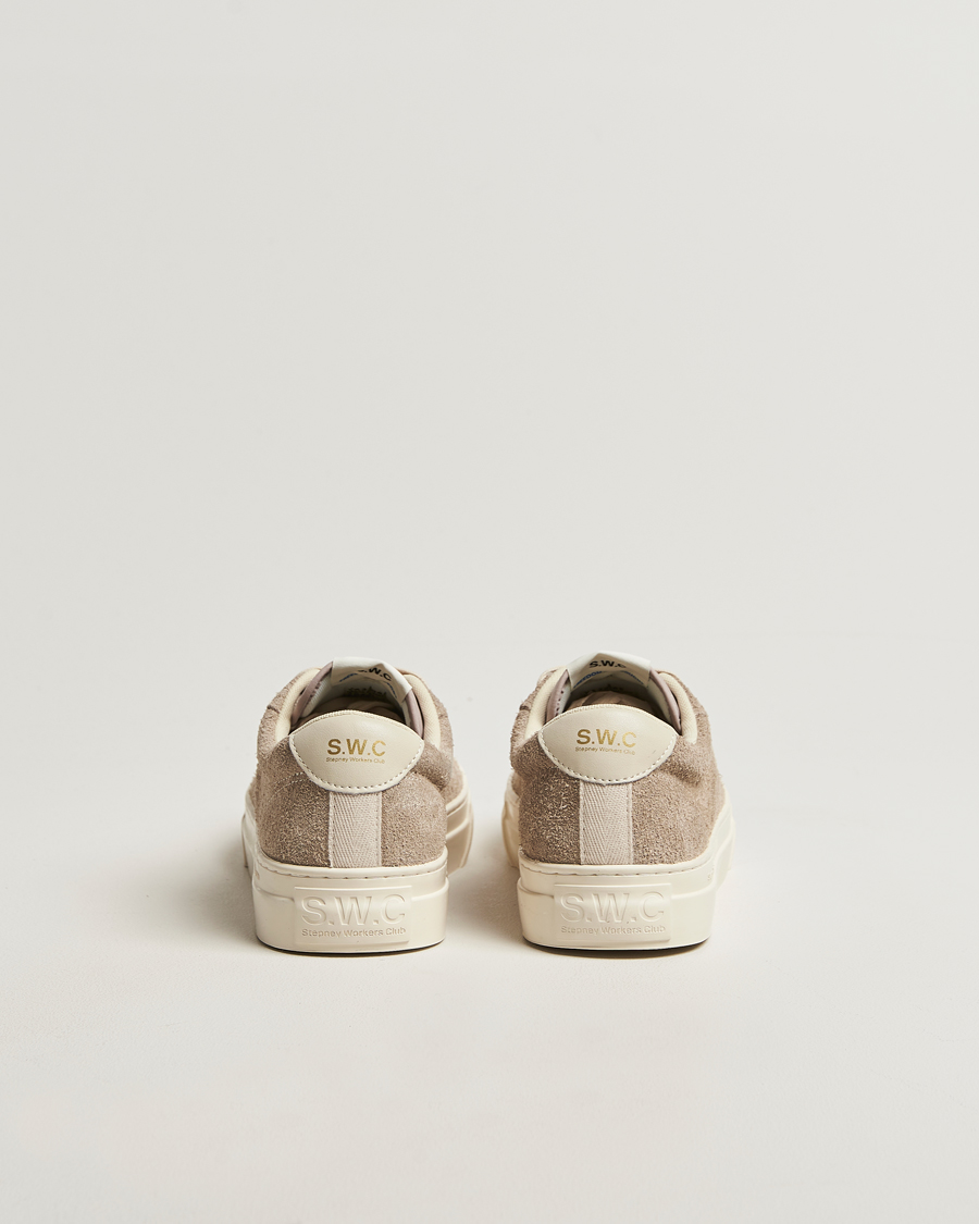 Heren | Sneakers | Stepney Workers Club | Dellow 02 Raw Suede Cupsole Sneaker Taupe