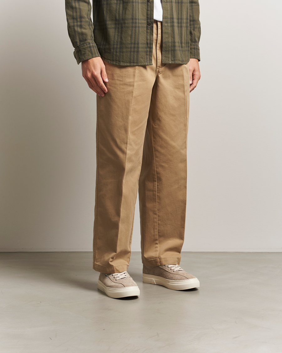 Heren | Sneakers | Stepney Workers Club | Dellow 02 Raw Suede Cupsole Sneaker Taupe