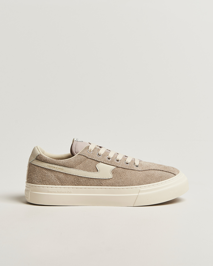 Heren | Sneakers | Stepney Workers Club | Dellow S-Strike Cupsole Raw Suede Sneaker Taupe