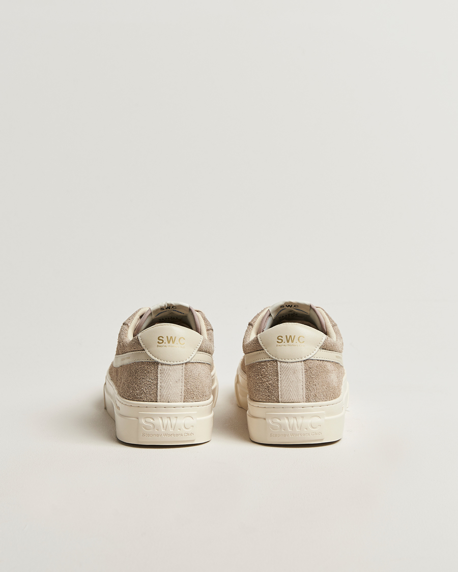 Heren | Sneakers | Stepney Workers Club | Dellow S-Strike Cupsole Raw Suede Sneaker Taupe